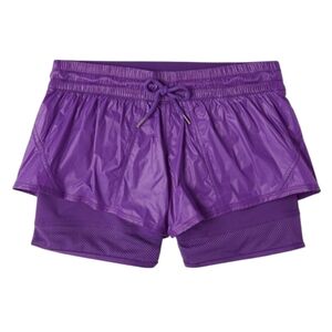 Adidas by Stella McCartney Run Short Active Hike Women Gym Workout Lined Purple
